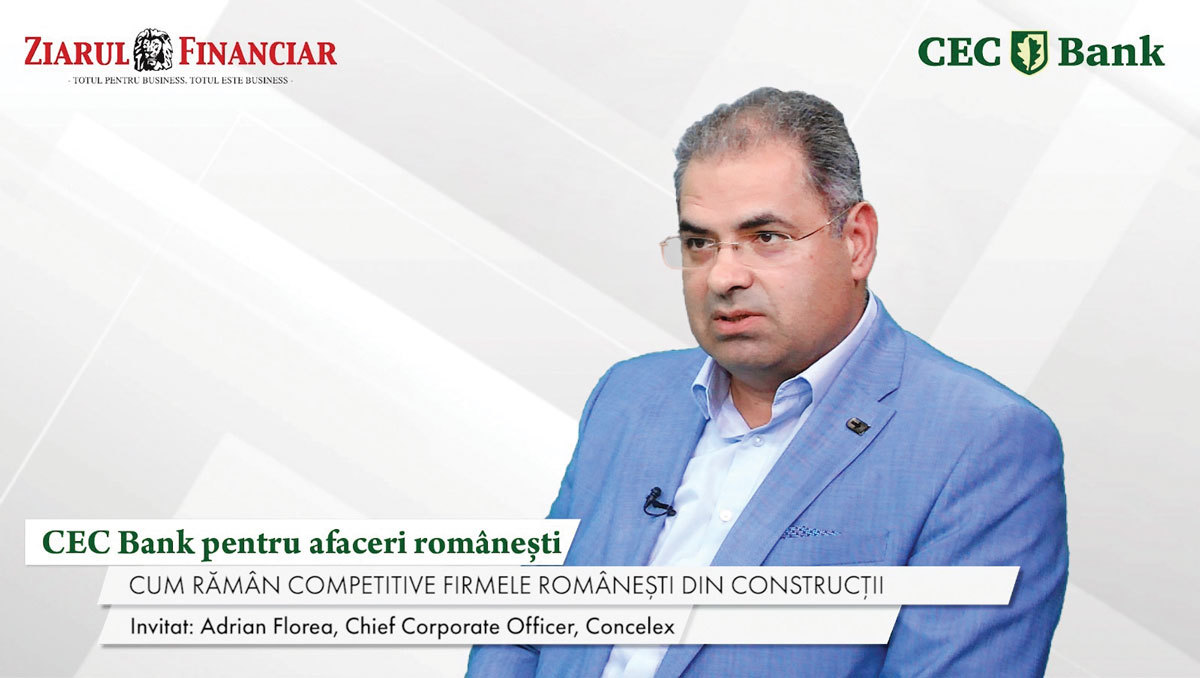 CEC Bank pentru afaceri româneşti, un proiect ZF şi CEC Bank. Adrian Florea, Concelex: „România are în sfârşit jucători capabili să lupte cu companiile multinaţionale şi să livreze proiecte mari şi foarte mari.“ Ce rămâne în piaţă după 31 august